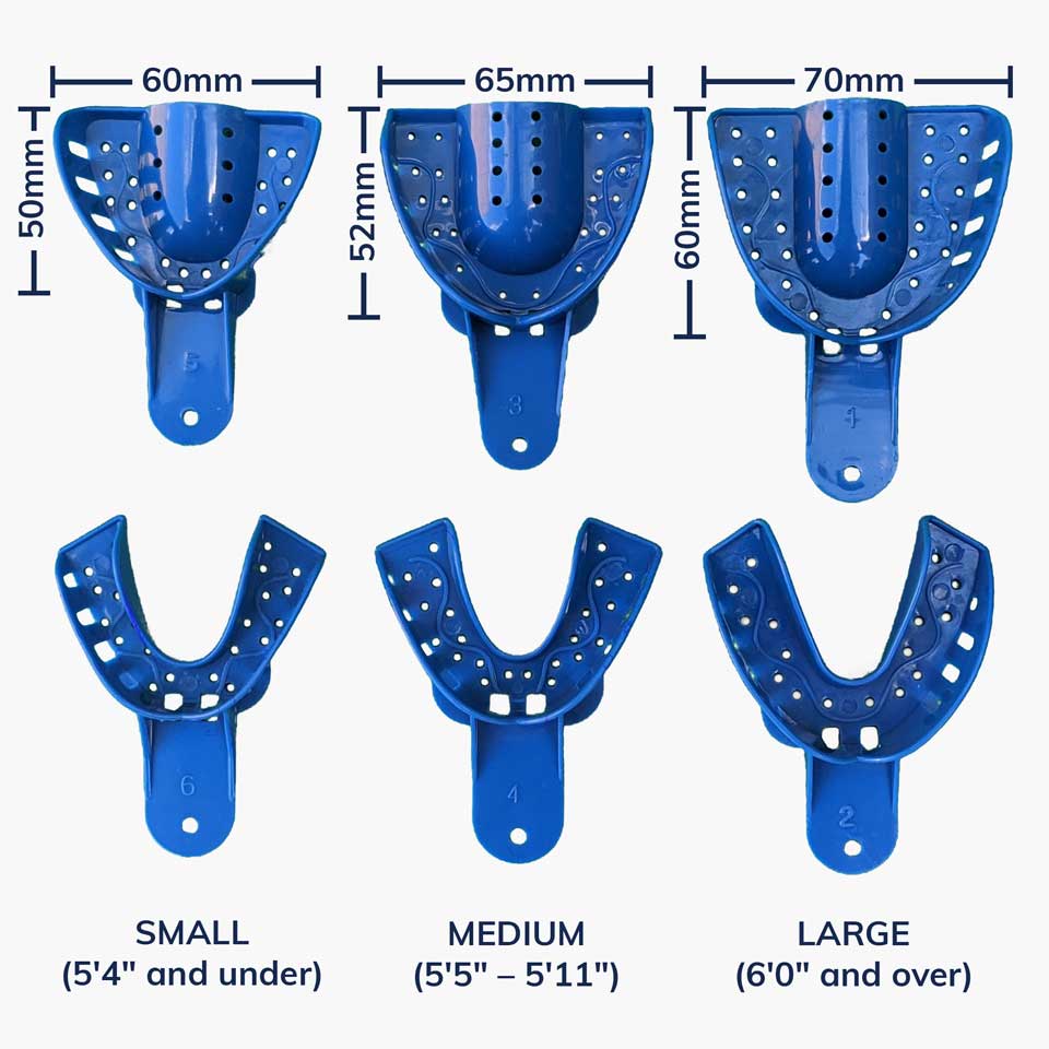 Dental Tray Size Guide